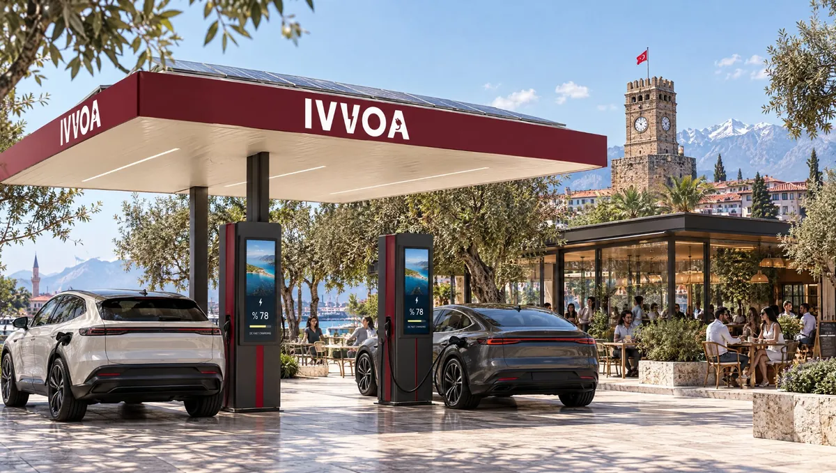 Urban IVVOA charging point in Muratpaşa with café and DC charger